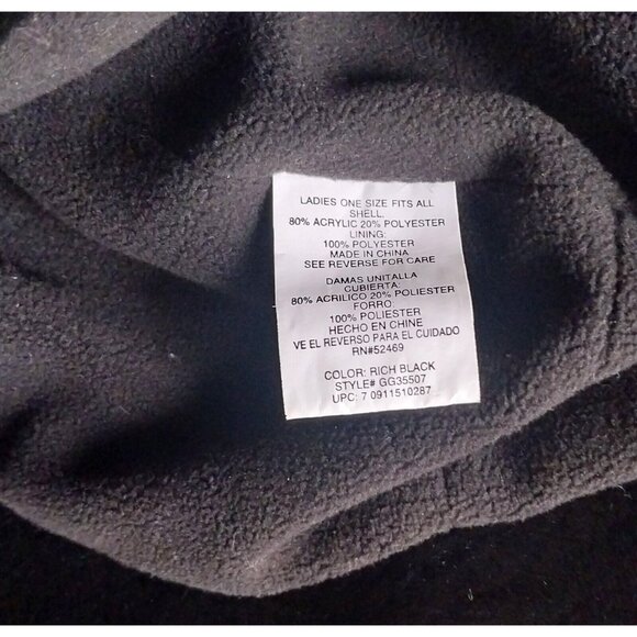 Women's Black Fur Bucket Hat - Picture 2 of 3